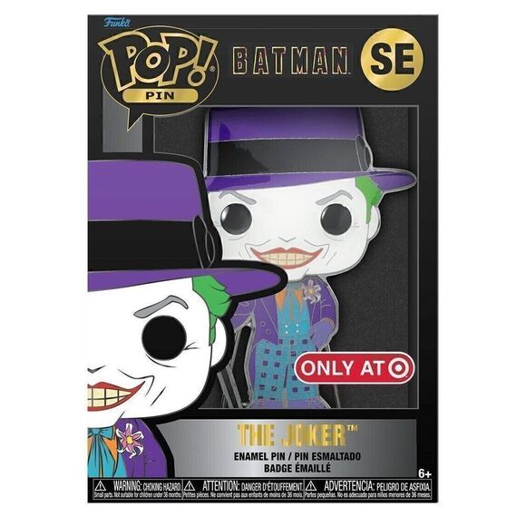 Funko POP! Enamel Pin: DC Comics - The Joker NEW - Picture 1 of 3
